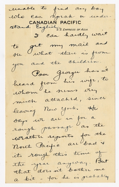 Image: correspondence: Harold M. Bixby to Debby Bixby