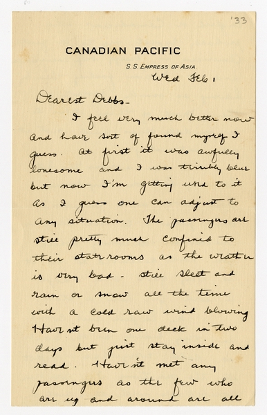 Image: correspondence: Harold M. Bixby to Debby Bixby