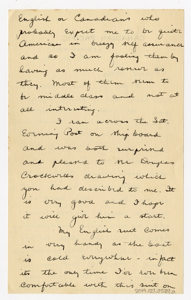 Image: correspondence: Harold M. Bixby to Debby Bixby