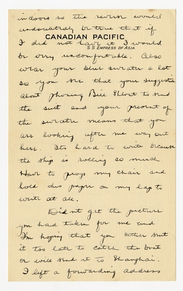 Image: correspondence: Harold M. Bixby to Debby Bixby