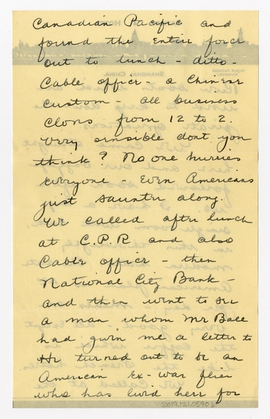 Image: correspondence: Harold M. Bixby to Debby Bixby
