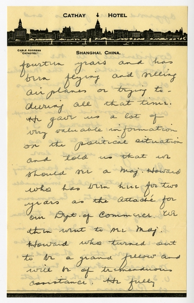 Image: correspondence: Harold M. Bixby to Debby Bixby