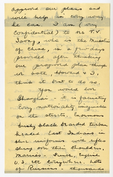 Image: correspondence: Harold M. Bixby to Debby Bixby