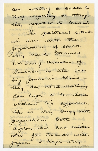 Image: correspondence: Harold M. Bixby to Debby Bixby