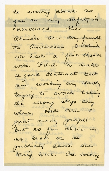 Image: correspondence: Harold M. Bixby to Debby Bixby