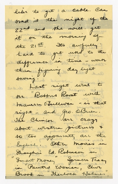 Image: correspondence: Harold M. Bixby to Debby Bixby