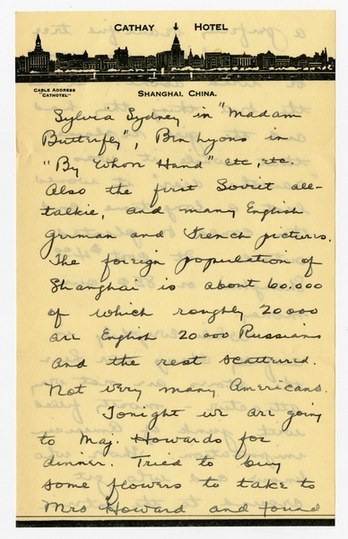 Image: correspondence: Harold M. Bixby to Debby Bixby