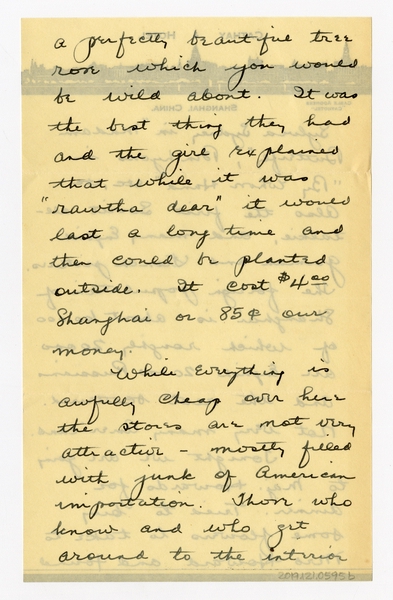 Image: correspondence: Harold M. Bixby to Debby Bixby