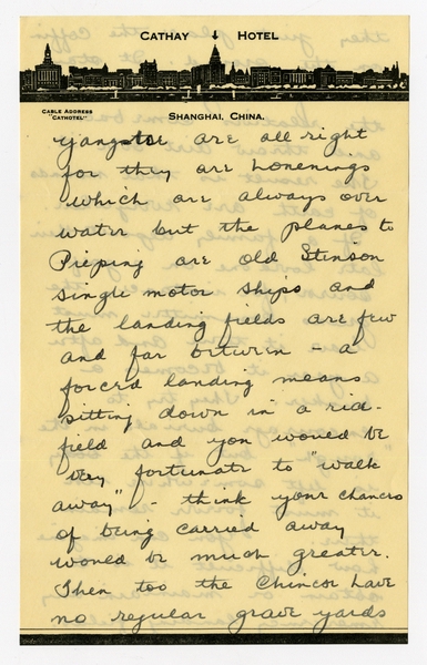 Image: correspondence: Harold M. Bixby to Debby Bixby