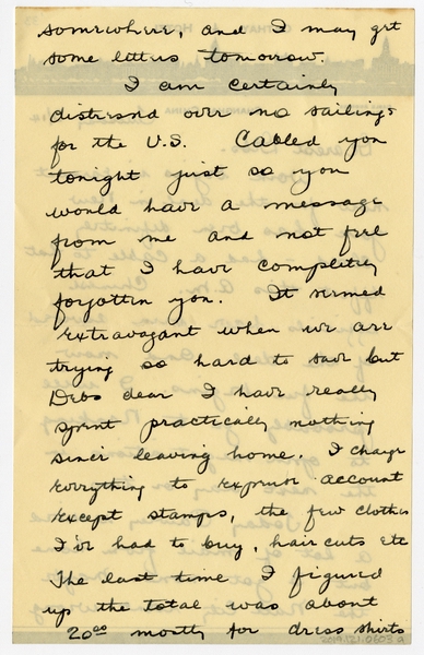 Image: correspondence: Harold M. Bixby to Debby Bixby