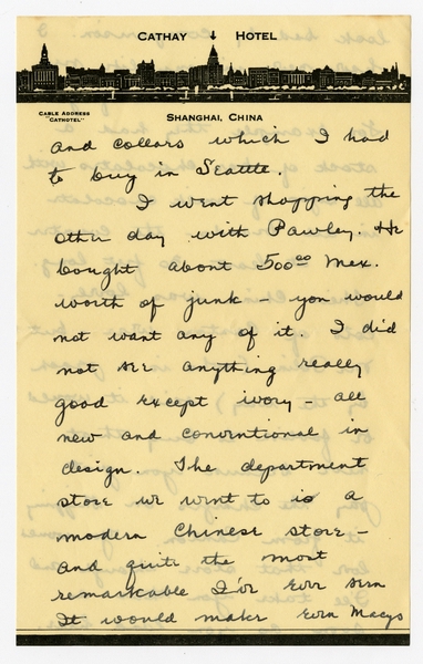 Image: correspondence: Harold M. Bixby to Debby Bixby