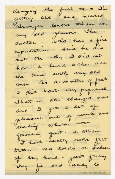 Image: correspondence: Harold M. Bixby to Debby Bixby