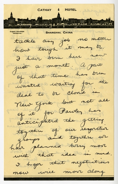 Image: correspondence: Harold M. Bixby to Debby Bixby