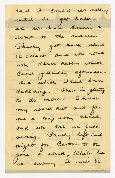 Image: correspondence: Harold M. Bixby to Debby Bixby
