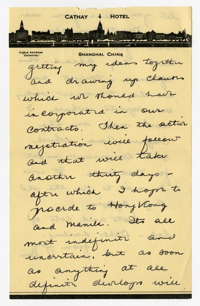 Image: correspondence: Harold M. Bixby to Debby Bixby