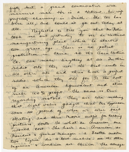 Image: correspondence: Harold M. Bixby to Debby Bixby
