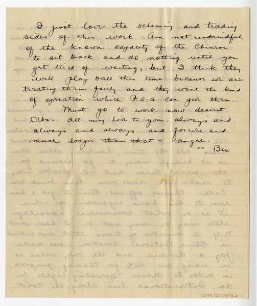Image: correspondence: Harold M. Bixby to Debby Bixby