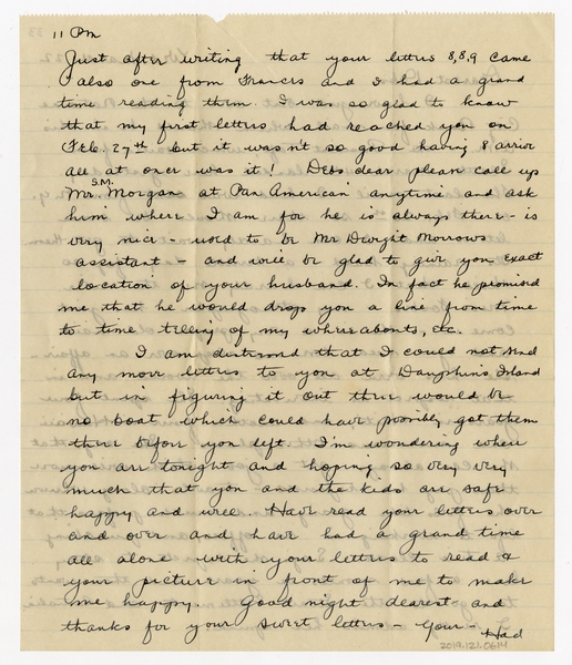 Image: correspondence: Harold M. Bixby to Debby Bixby