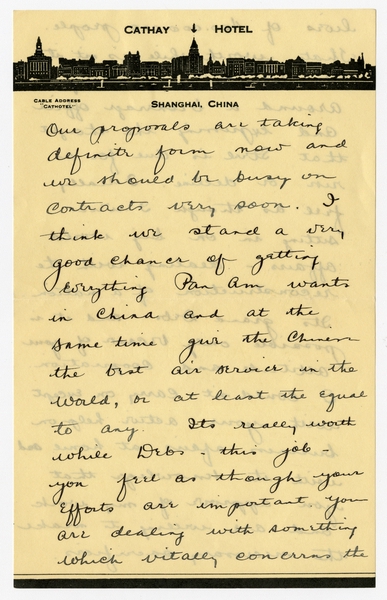 Image: correspondence: Harold M. Bixby to Debby Bixby