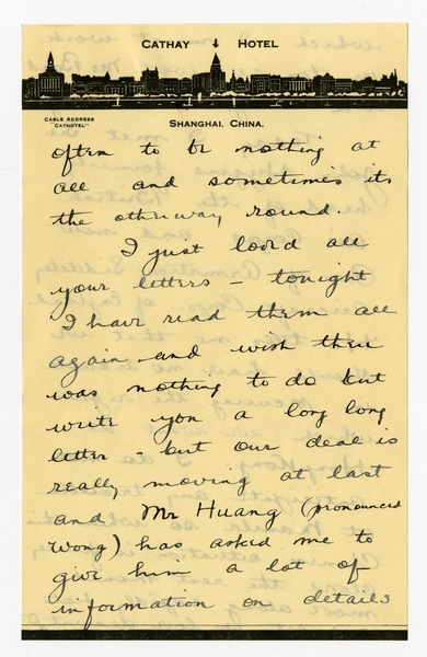 Image: correspondence: Harold M. Bixby to Debby Bixby
