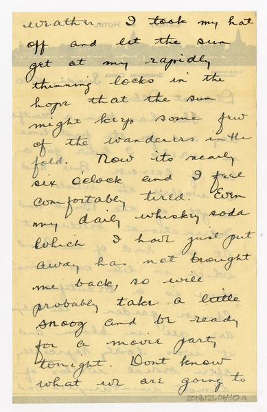 Image: correspondence: Harold M. Bixby to Debby Bixby