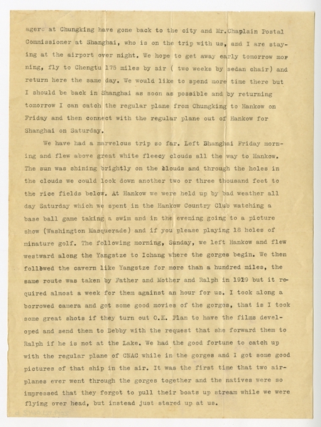 Image: correspondence: Harold M. Bixby, family circular letter