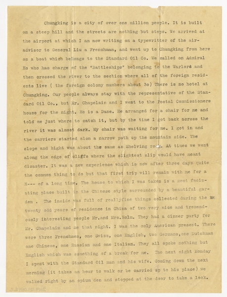 Image: correspondence: Harold M. Bixby, family circular letter