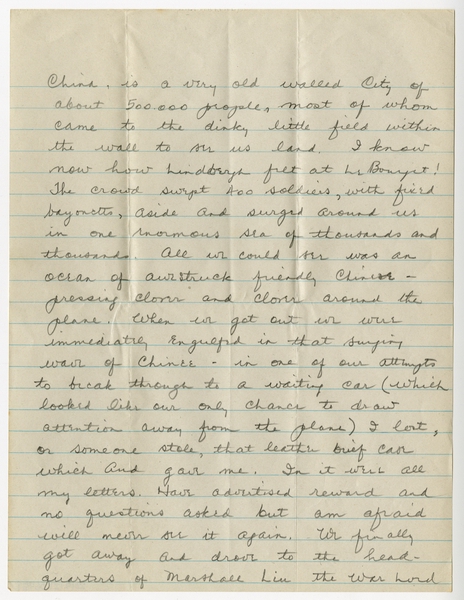 Image: correspondence: Harold M. Bixby to Debby Bixby
