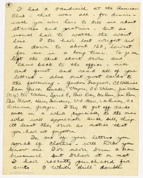 Image: correspondence: Harold M. Bixby to Debby Bixby