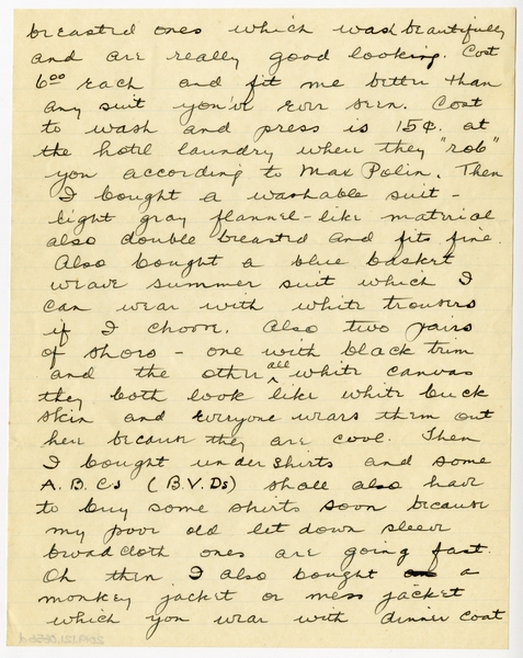 Image: correspondence: Harold M. Bixby to Debby Bixby