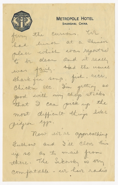 Image: correspondence: Harold M. Bixby to Debby Bixby