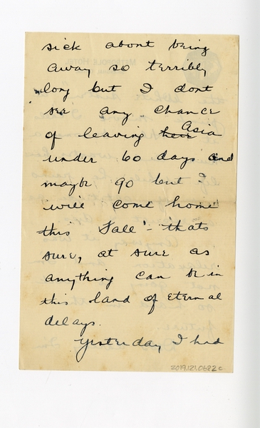 Image: correspondence: Harold M. Bixby to Debby Bixby