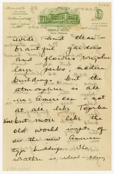 Image: correspondence: Harold M. Bixby to Debby Bixby