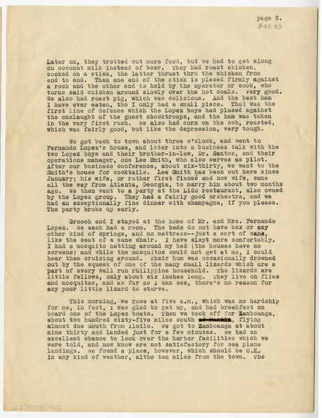 Image: correspondence: Harold M. Bixby to Debby Bixby