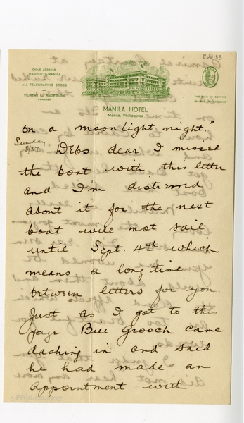 Image: correspondence: Harold M. Bixby to Debby Bixby
