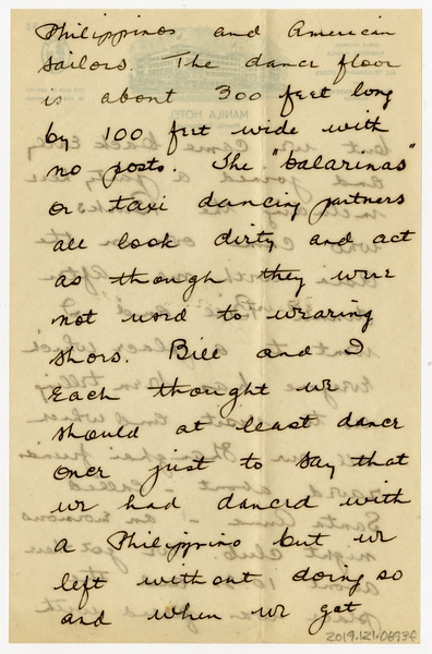 Image: correspondence: Harold M. Bixby to Debby Bixby