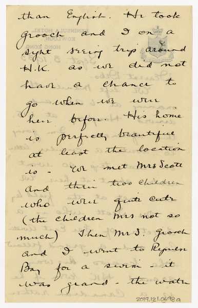 Image: correspondence: Harold M. Bixby to Debby Bixby
