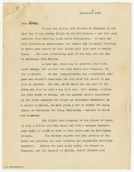 Image: correspondence: Harold M. Bixby to Debby Bixby