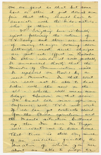 Image: correspondence: Harold M. Bixby to Debby Bixby