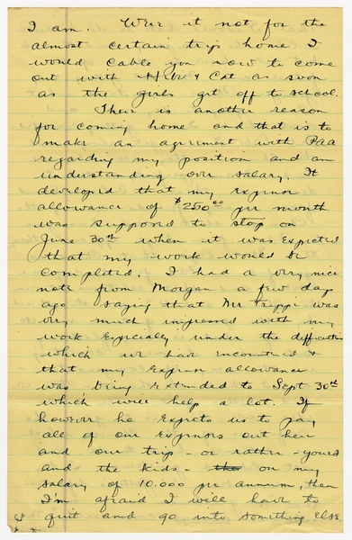 Image: correspondence: Harold M. Bixby to Debby Bixby
