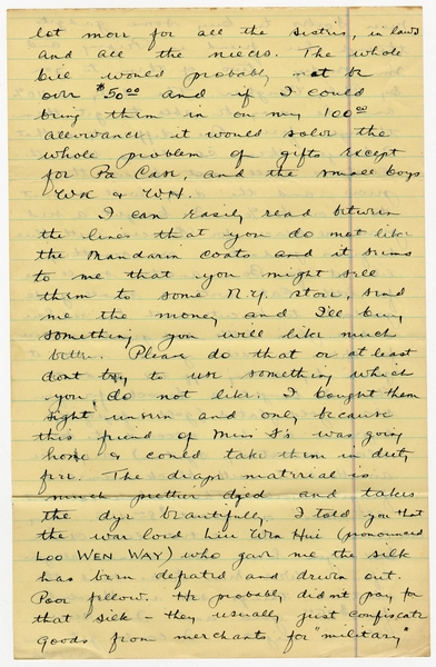 Image: correspondence: Harold M. Bixby to Debby Bixby