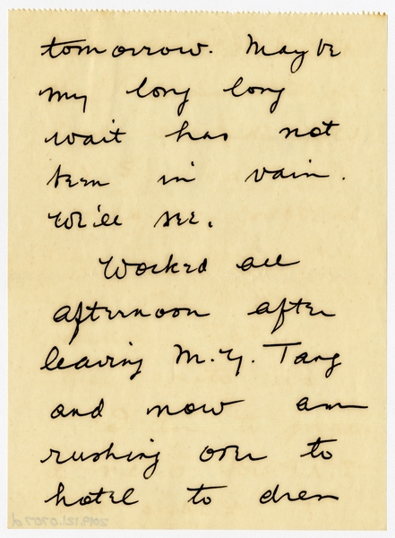 Image: correspondence: Harold M. Bixby to Debby Bixby