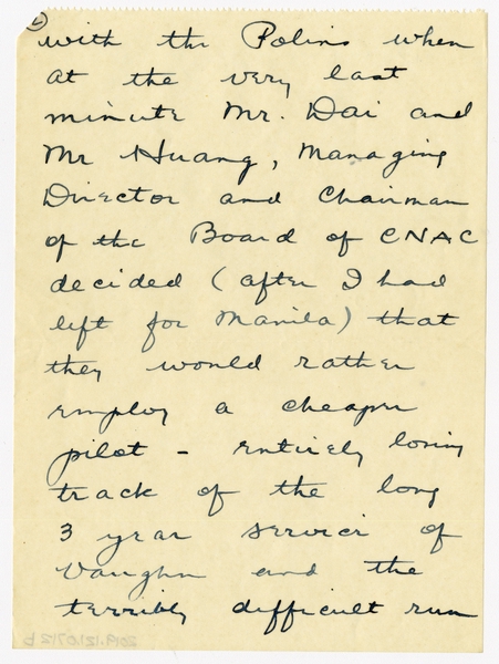 Image: correspondence: Harold M. Bixby to Debby Bixby