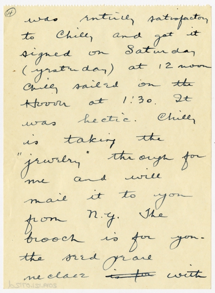 Image: correspondence: Harold M. Bixby to Debby Bixby