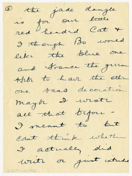 Image: correspondence: Harold M. Bixby to Debby Bixby