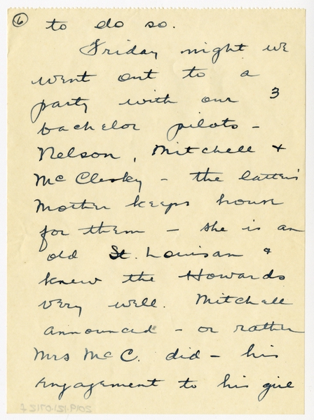 Image: correspondence: Harold M. Bixby to Debby Bixby