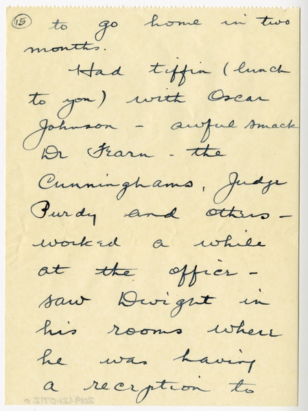 Image: correspondence: Harold M. Bixby to Debby Bixby