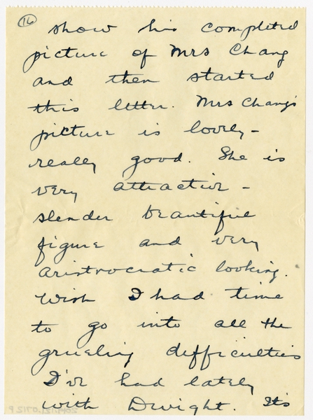 Image: correspondence: Harold M. Bixby to Debby Bixby