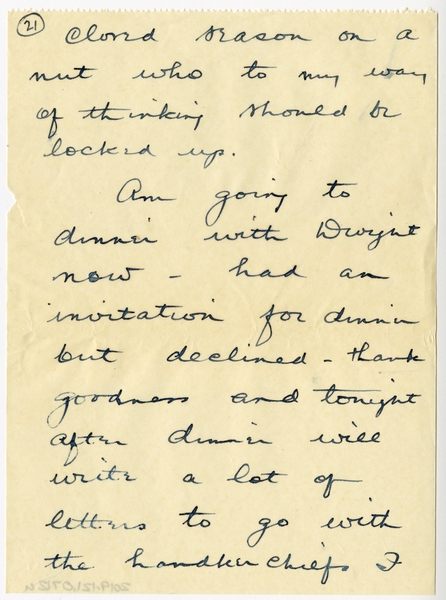Image: correspondence: Harold M. Bixby to Debby Bixby