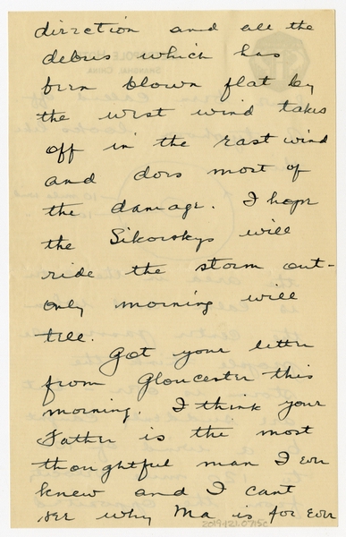 Image: correspondence: Harold M. Bixby to Debby Bixby